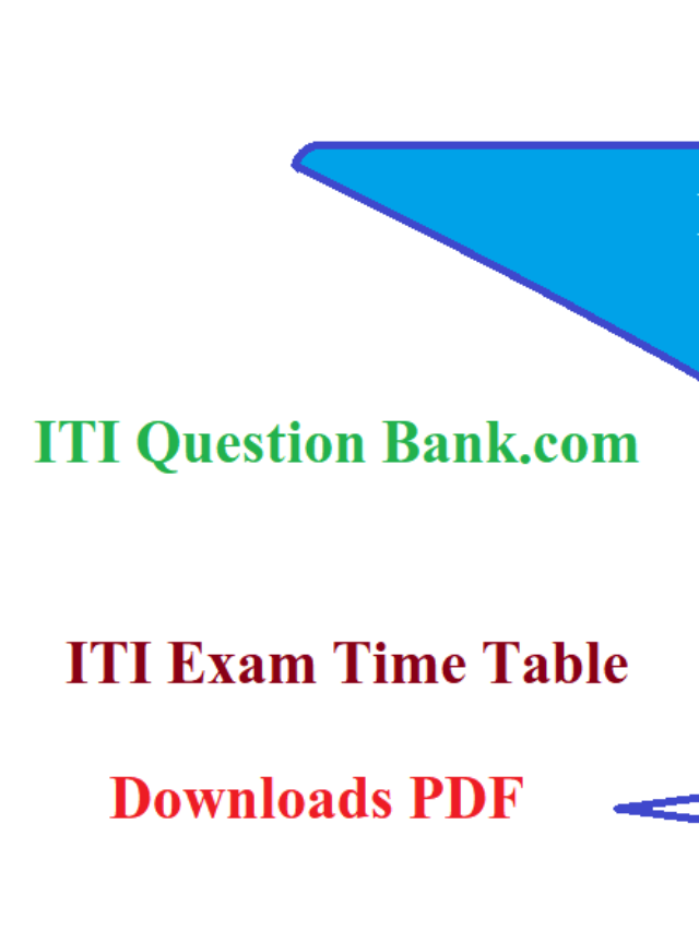 ITI back paper exam tine table 2023 pdf downloads