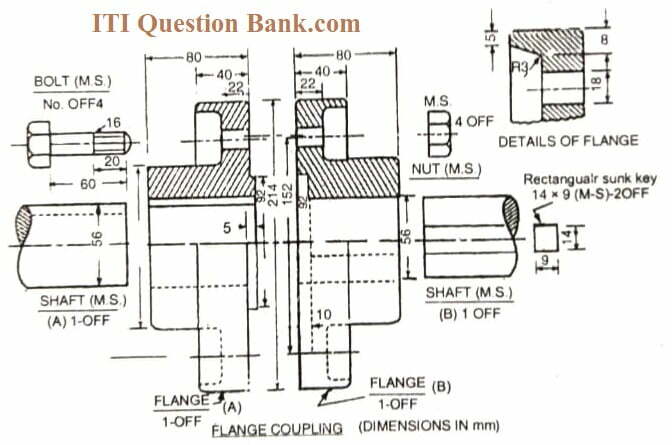 Polytechnic 4th Semester Engineering Drawing paper 2021 