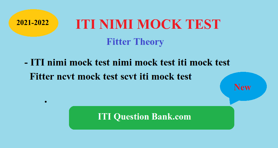 ITI Fitter multiple choice questions Answer in Hindi 2021