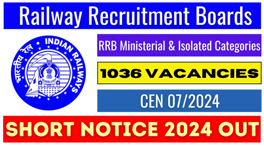 RRB Ministerial and Isolated post Recruitment